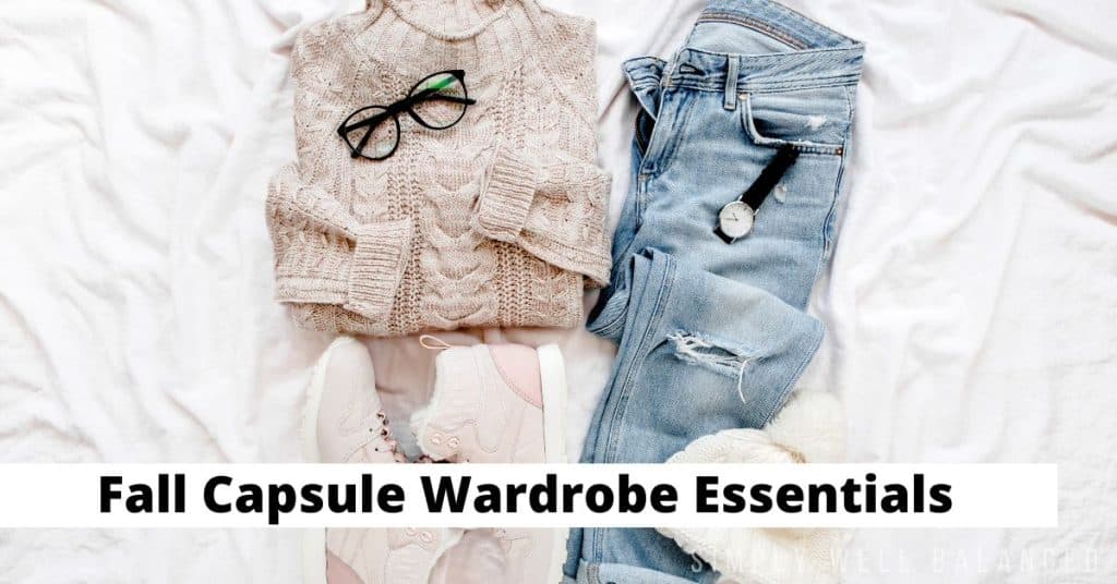 Fall capsule essentials: Neutral sweater, distressed jeans. 