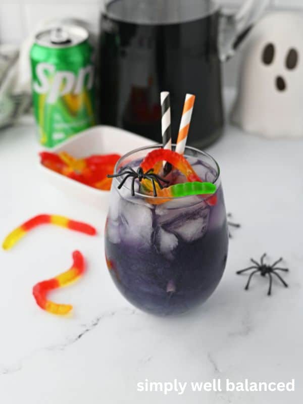 Purple Halloween drink for kids. 
