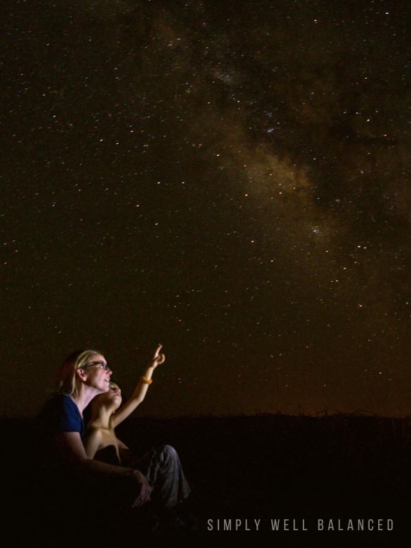 Star gazing is a free activity that is perfect for summer fun.