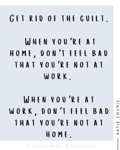When you're at work don't feel bad Katie Couric quote.